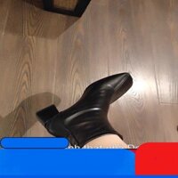 Giày bốt boot) da mềm nữ cao cổ lót nỉ khóa sau cao cấp - boot mũi vuông đế 6 phânn mẫu mới nhất 2022 tnk02