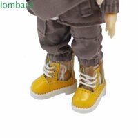 Giày bốt búp bê trong suốt LOMBARD, Giày búp bê Bjd bằng da PU buộc dây 1 / 12, Nhà chơi trang phục thời trang Hoạt hình dễ thương Ob11 Giày đi mưa Quà tặng trẻ em