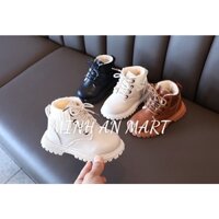 Giầy bốt cao cổ lót nỉ đế mềm siêu nhẹ thời trang cao cấp cho bé gái [ full box ]