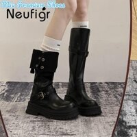 Giày bốt cao đến đầu gối thoải mái dành cho nữ Giày bốt hiệp sĩ giảm béo đa năng