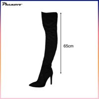 Giày bốt cao gót nữ trên đầu gối Giày bốt dài gót cho đám cưới
