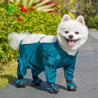Giày bốt cho chó bảo hiểm toàn diện ORNOOU, Quần legging cho chó thoáng khí chống bẩn, Quần áo mưa cho thú cưng Chống thấm nước có nắp chân Boot treo chó chống trượt để đi bộ ngoài trời Đi bộ đường dài