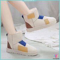 Giày bốt Cotton bốt lông thú thông thường chống trượt cho nữ đế dày