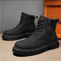 Giày Bốt Da Nam Cổ Cao Đế Dày Thời Trang