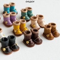 Giày bốt dài búp bê CHLOCH, Phụ kiện quần áo thông thường Giày da bò, Đồ chơi quà tặng DIY thời trang chất lượng cao Giày bốt móng vuốt gấu cho búp bê 1 / 12 BJD cho búp bê 1 / 11 OB11