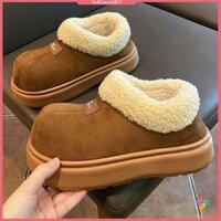 Giày bốt lông xù Giày bốt tuyết thông thường Nữ dễ thương Phong cách mới