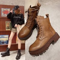 Giày bốt nữ cao cổ , boot cao cổ da cao cấp đế cao 5cm tôn dáng cực chất và sang J238 ( xả sốc)