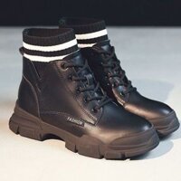 Giày bốt nữ cao cổ phong cách Hàn Quốc