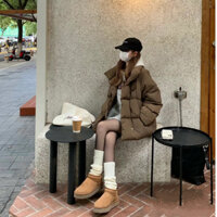 Giày bốt nữ cổ lông chất đẹp hàng QC full box GARROTY