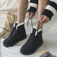 Giày bốt nữ hàng cao cấp, Boot nữ lót lông hàng QC , mã 023