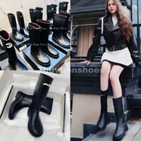 Giày bốt nữ mũi tròn đế bệt bốt lửng nhựa cao su cao cấp fullbox FORM TO .Thuytienshoes