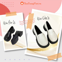 Giày Bốt Nữ Thấp Cổ Kiểu Dáng Lolita, Giày Oxford Mũi Tròn Chất Da Mềm Phong Cách Hàn Quốc Phối Đồ Cực Dễ Thời Trang Hè