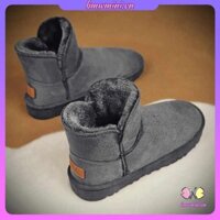 Giày bốt tuyết Giày bốt ngắn Phong cách mới Mặc ngoài Lớp lót lông cừu chống trượt