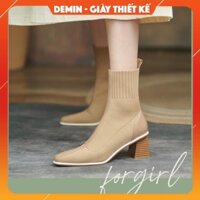 Giày Bốt Vải Nỉ Cao Cổ DEMIN - KBS052 x