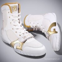 Giày Boxing Cao Cấp Sanda Chiến Đấu Chuyên Nghiệp Thi Đấu Giày Tập Thể Dục Trong Nhà Giày Đấu Vật Nam Nữ Giày Cổ Thấp