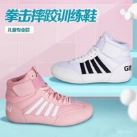 Giày Boxing Trẻ Em Giày Chiến Đấu Chuyên Nghiệp Sanda Giày Võ Thuật Unisex Giày Đấu Vật Người Lớn Giày Chiến Đấu Cao Cấp Tập Thể Hình