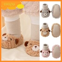 Giày bước đầu tiên dành cho trẻ sơ sinh WMMB có đế mềm thiết kế tất chống trượt cho bé trai bé gái