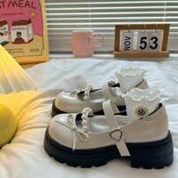 Giày búp bê 7V  da mềm đế êm thời trang cao cấp Giày tiểu thư nữ có độn đế 4cm nhẹ nhàng đi hàng ngày