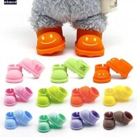 Giày búp bê AHMED Labubububu, Giày bốt mắt cá chân búp bê mô phỏng bằng silicon, Giày Labububububu Handmade Mini Ngón chân tròn Búp bê Giày đi mưa ngắn Quà tặng trẻ em