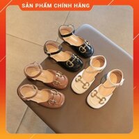Giày búp bê bé gái đi học đế bệt giày sandal bé gái quai dán mũi vuông mềm nhẹ đẹp thời trang hàng chính hãng MG V601