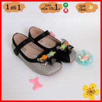 Giày búp bê bé gái màu đen, giày búp bê công chúa bé gái màu đen mẫu Tết 2022 - May House shop
