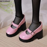 Giày Búp Bê BEYONDAY, Giày Da PU Mini Phong Cách Học Thuật, Chỉ Bán Giày Đạo Cụ Ảnh Nhiều Màu Dễ Thương Cao Gót Cho 4 / 1 BJD