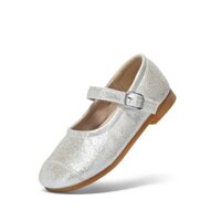 Giày Búp Bê Biti's Bé Gái Màu Bạc BBG001600BAC