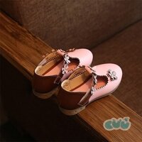 Giày búp bê cho bé gái đính hoa xinh xắn