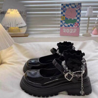 Giày búp bê có dây giống lắc chân đế cao 6cm 🍀