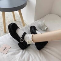 Giày búp bê có quai Mary Jane khoen trang trí công chúa vintage Yannie Lolita