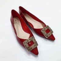 Giày Búp Bê Da Bóng Đính Mặt Vuông 55554_153205