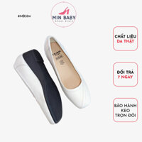 Giày Búp Bê Đế Xuồng 3cm Da Thật Mũi Vuông Êm Chân MB304 || MIN BABY SHOES