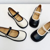 Giày búp bê Lolita khoá cài vintage phong cách Hàn Quốc
