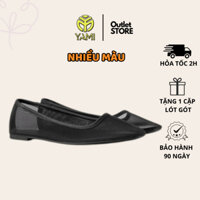 Giày Búp Bê Lưới Hàng Hiệu, Giày Lười Nữ Đế Bệt Vải Lưới Siêu Thoáng Khí Có Big Size, Giày Búp Bê Xuất Xịn YAMI