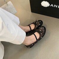 GIÀY BÚP BÊ LƯỚI NƠ ĐÍNH ĐÁ HÀNG LOẠI CAO CẤP