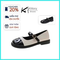 Giày búp bê Mary Jane nữ,giày oxford lolita bệt đốc mũi vuông đế bằng dễ phối đồ