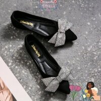 GIÀY BÚP BÊ NỮ B19 2 MÀU ĐEN, KEM CAO 2P PHÙ HỢP ĐI CHƠI ĐI TIỆC 500 hàng đẹp chuẩn siêu sang chảnh