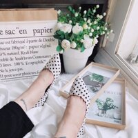 Giày búp bê nữ chấm bi mang cực êm