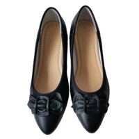 Giày Búp Bê Nữ Da Bò BIGGBEN Cao 3 Phân HKD823