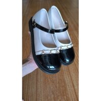 Giày búp bê nữ đế bằng phối xích