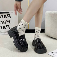 giày búp bê nữ gắn mác mặt trăng dính đá thời trang cao cấp