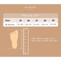 Giày búp bê nữ Hà Huyền Shoes chất nhung đinh tán khoét eo sang chảnh - BB001 ViP