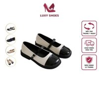 Giày búp bê nữ Mary Jane lolita đế bằng siêu sang LuxyShoes LX25 - Hàng mới về