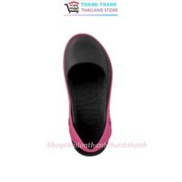 Giày búp bê nữ nhựa đúc đi mưa, Thái Lan MONOBO - TAMMY 2 - Đen Hồng - Size 6