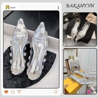 Giày Búp Bê Nữ Pha Lê Đính Đá, Giày Bệt Búp Bê Sang Chảnh Nhẹ Nhàng Mẫu Mới 2024