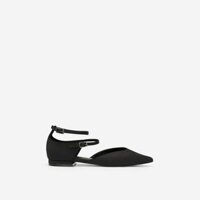 Giày Búp Bê Phối Vải Satin - BMN 0350 - Màu Đen - Vascara [Chính hãng]
