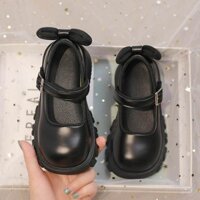 Giày búp bê quai ngang đính nơ chất da siêu xinh cho bé gái[có ảnh thật]