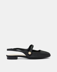Giày Búp Bê Slingback Mũi Tròn
