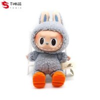 Giày búp bê TOBIE Labubububu, Giày bốt mắt cá chân búp bê ngón chân tròn mô phỏng, Phụ kiện búp bê Hoạt hình Búp bê silicon Mini Giày đi mưa ngắn 17cm Labububucu