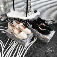 Giày búp bê  về tiếp 2 màu, da bóng mềm lên chân cực xinh.